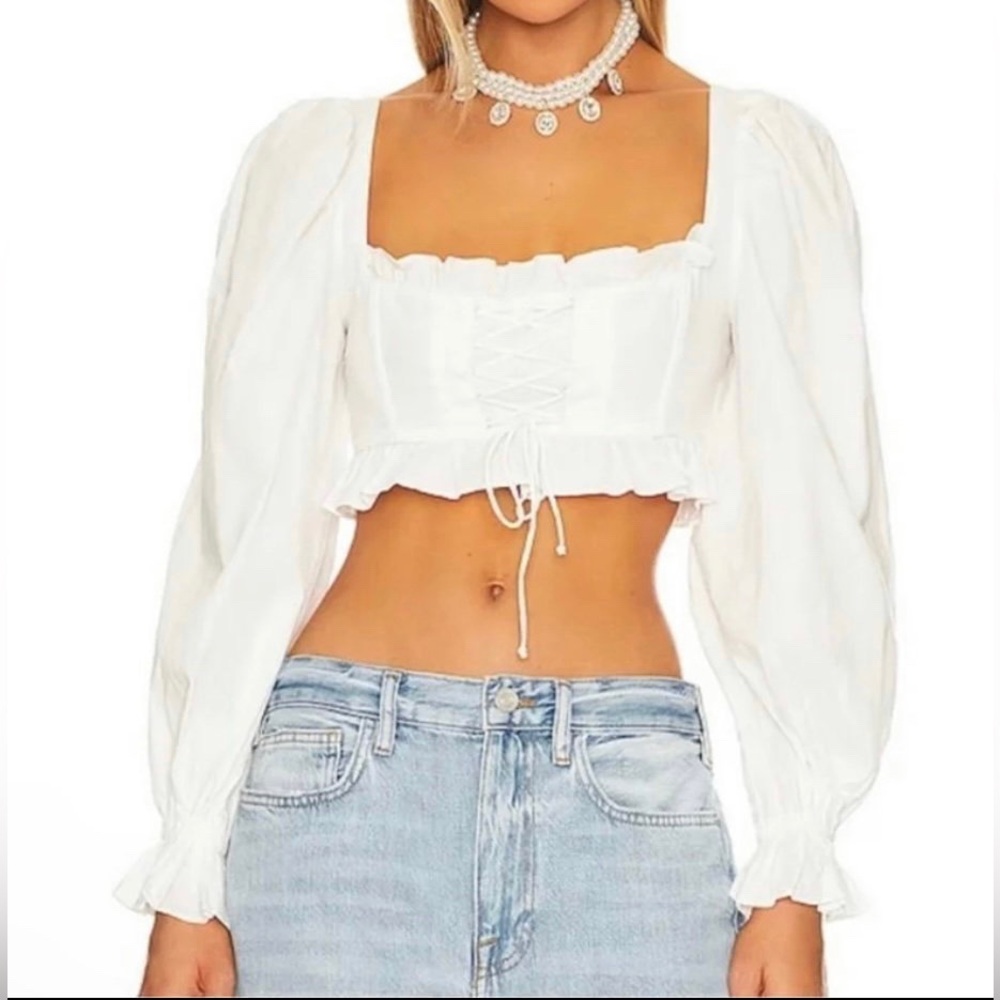 NEW NWT For Love & Lemons | Heather Top